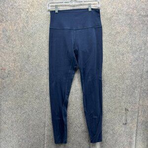 Lululemon Leggings Women 8 Navy Blue Align High Rise Nulu Yoga Pants Gym